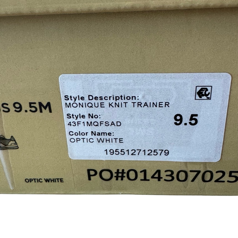 MICHAEL Michael Kors Monique Knit Sneaker White/Gold-tone Accents NWOT Size 9.5 - Picture 15 of 15